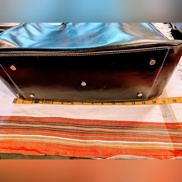 VTG 1990's Carolee Leather Tote - Picture 8 of 14